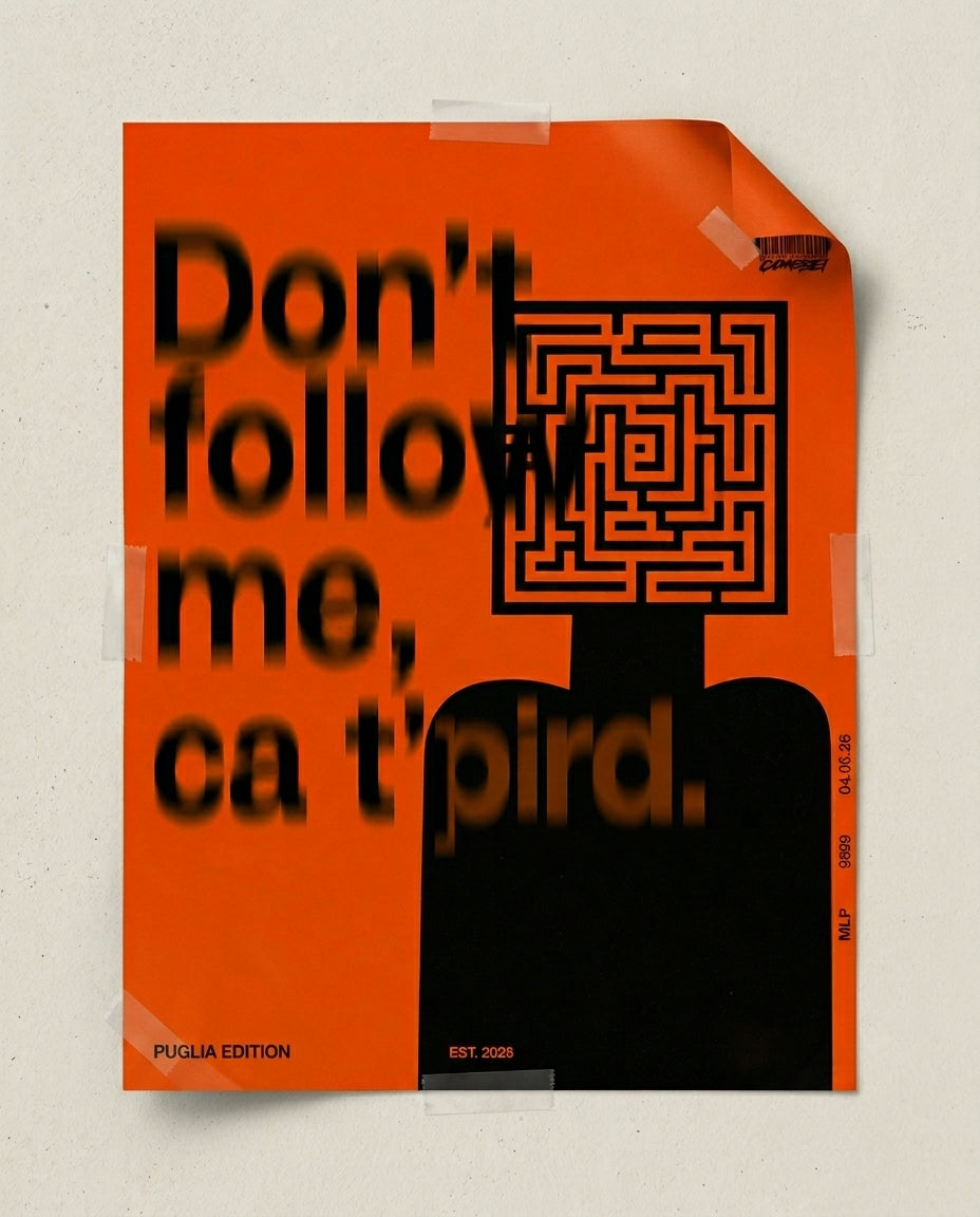DON'T FOLLOW ME, CA T' PIRD - Poster