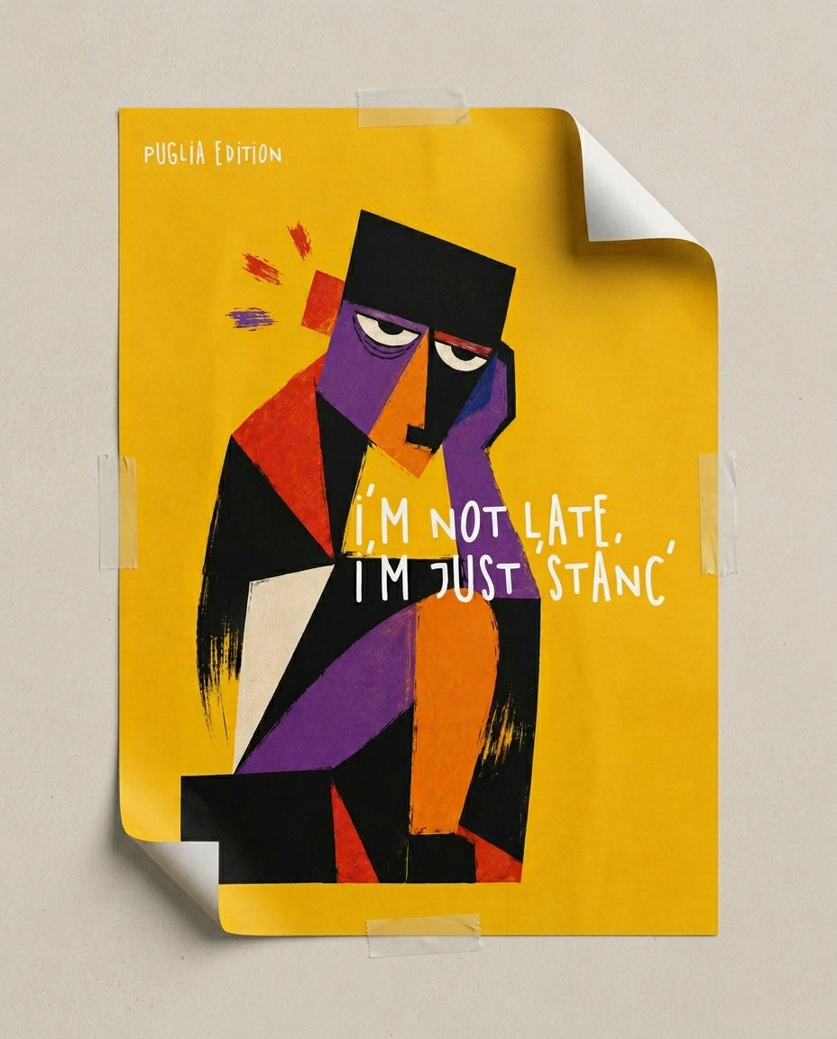 I'M NOT LATE, I'M JUST 'STANC' - Poster
